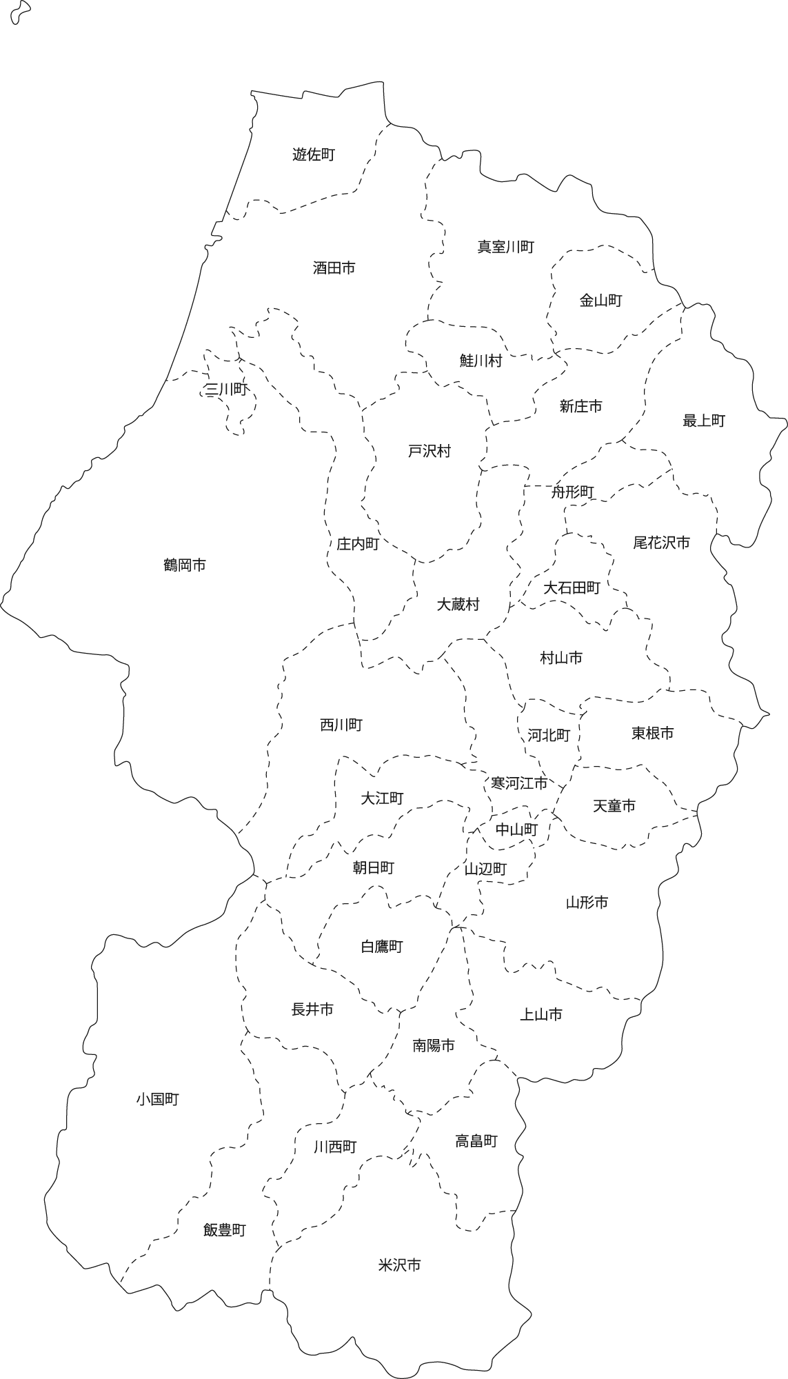 山形県地図